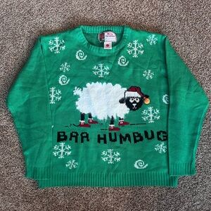 NWOT‎ Baa Humbug Sheep Christmas Party Sweater